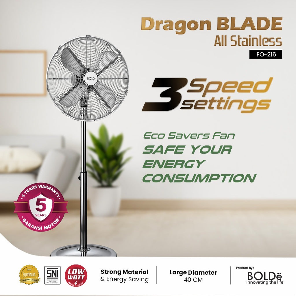 Kipas Angin / Fan  Dragon BLADE Stainlees Steel