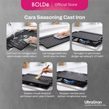 BOLDë UltraGran Cast Iron Grill Pan 33cm