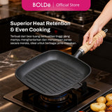 BOLDë UltraGran Cast Iron Square Grill Pan 22cm