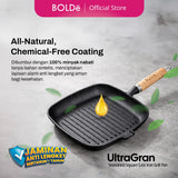 BOLDë UltraGran Cast Iron Square Grill Pan 22cm