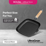 BOLDë UltraGran Cast Iron Square Grill Pan 22cm