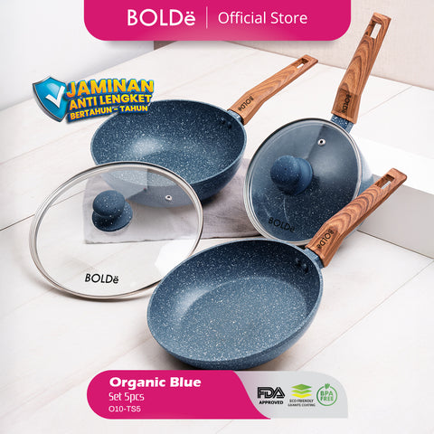 ORGANIC BLUE Cookware 5 pcs set