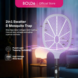 BOLDë Digital Swatter 2 in 1 (Raket Nyamuk & Serangga)