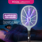 BOLDë Digital Swatter 2 in 1 (Raket Nyamuk & Serangga)