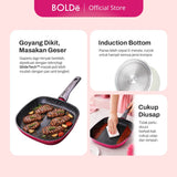 Grill PAN 28 cm, Granite Blackpink Series