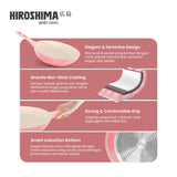 Hiroshima White Series Wok Pan 24cm