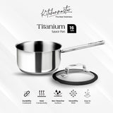 a Kitchen Master Stainless Steel Cookware -  Saucepan 16 cm