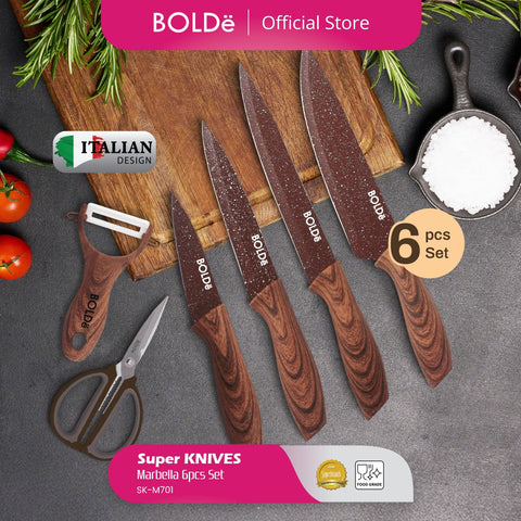 Super Knives  MARBELLA 6pcs set Italian Design