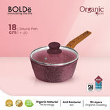 ORGANIC ROSE Sauce Pan 18 cm + Lid