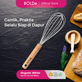 BOLDe Organic White Utensil Whisk