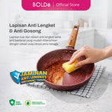 Organic Rose 3pcs set Fry Pan 22 + Wok 24
