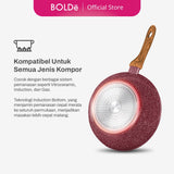 Organic Rose 3pcs set Fry Pan 22 + Wok 24