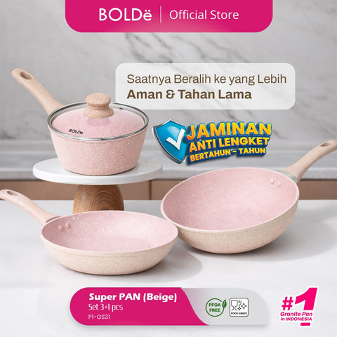 Super PAN Granite 3+1 pcs Sets BEIGE