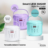a BOLDe Smart Less Sugar Digital Rice Cooker 1L