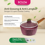 ORGANIC ROSE Sauce Pan 18 cm + Lid