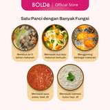 Sauce PAN 18 cm + glass lid, Granite Beige