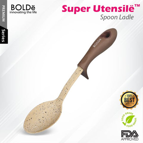 Super UTENSILE Granite Series COOKING SPOON Beige