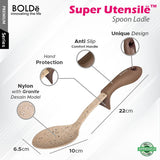 Super UTENSILE Granite Series COOKING SPOON Beige