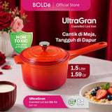 BOLDe UltraGran Enameled Cast Iron Milk Pot 16 cm + Lid