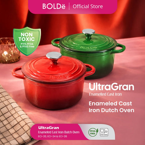 BOLDe Ultragran Cast Iron Enamelled Dutch Oven