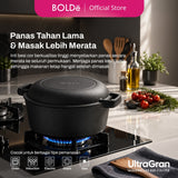BOLDe UltraGran Seasoned Cast Iron 2 in 1 Pot 26 cm