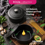 BOLDe UltraGran Seasoned Cast Iron Dutch Oven 20 cm & 24 cm