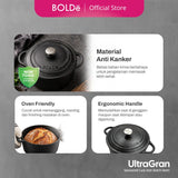 BOLDe UltraGran Seasoned Cast Iron Dutch Oven 20 cm & 24 cm