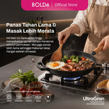BOLDe UltraGran Cast Iron Flat Pan Wooden Handle 25 cm
