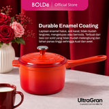 BOLDe UltraGran Enameled Cast Iron Milk Pot 16 cm + Lid