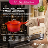 BOLDe UltraGran Enameled Cast Iron Milk Pot 16 cm + Lid