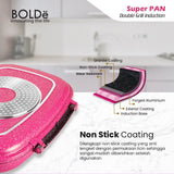 Super PAN Granite 32 cm Double Grill PAN INDUKSI