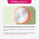 Organic Green 2-Ear Wok 24 cm + LID