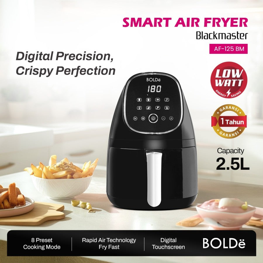 a BOLDe Smart Air Fryer Black master - Air fryer 2.5L