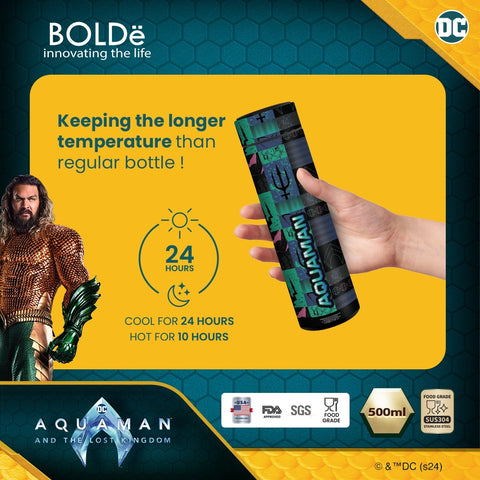 BOLDe Smart LED Bottle AQUAMAN Edition - Digital Display