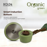 Organic Green Foresta Granite Detachable Series Set (Panci Serbaguna)