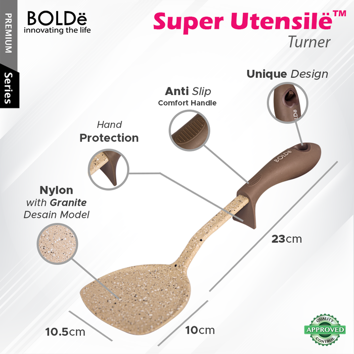 Super UTENSILE Granite Series SPATULA / TURNER Beige