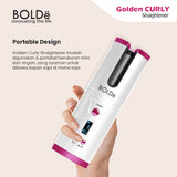 Bolde Golden Hair Straightner ( Catok Rambut Keriting Otomatis )