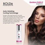 Bolde Golden Hair Straightner ( Catok Rambut Keriting Otomatis )