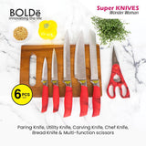 a Super Knives WONDER WOMAN 6pcs set Italian Design