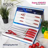 a Super Knives WONDER WOMAN 6pcs set Italian Design