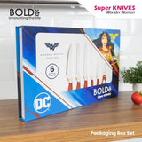 a Super Knives WONDER WOMAN 6pcs set Italian Design