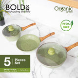 ORGANIC GREEN PAN 5 pcs set