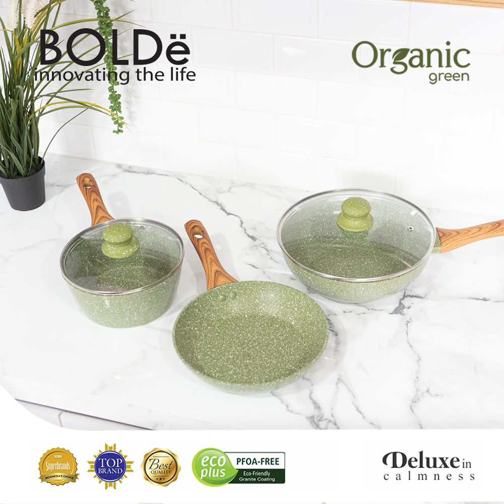 ORGANIC GREEN PAN 5 pcs set