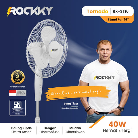 a Rockky Tornado Stand Fan 16 inch