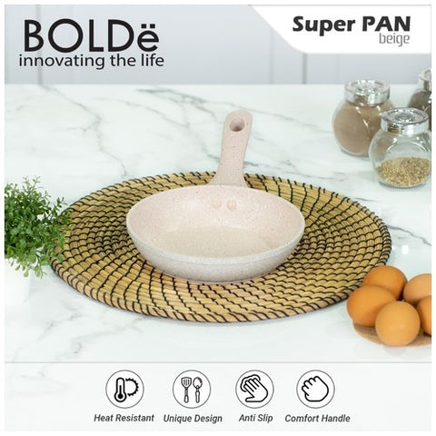 Super Pan 18 CM  Fry PAN Granite Beige