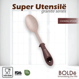 Super UTENSILE Granite Series COOKING SPOON Beige