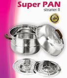 Super PAN SS 304 Stainless Steel STEAMER