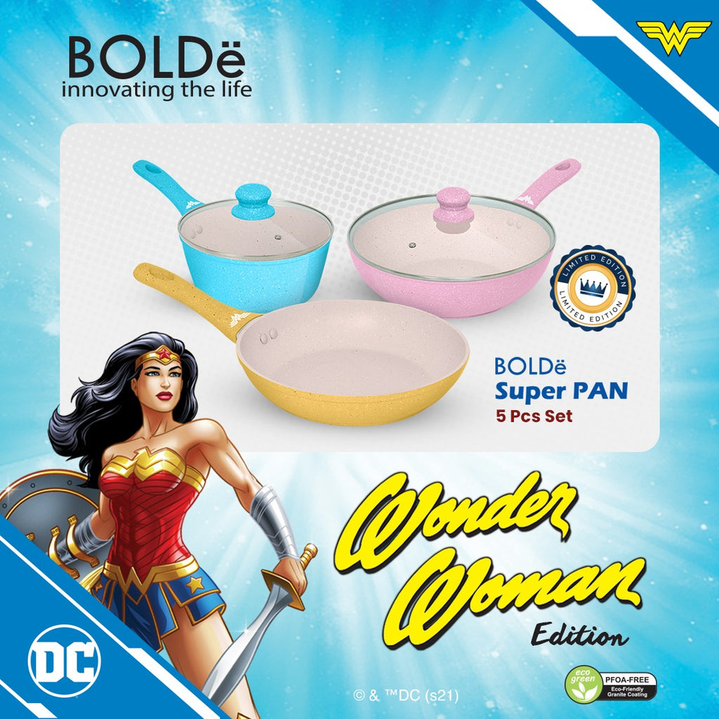 a Wonder WOMAN Super PAN Granite 3+1 pcs Sets