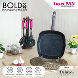 Grill PAN 28 cm, Granite Blackpink Series