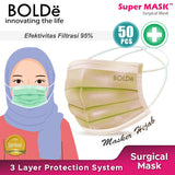 BOLDe Masker Hijab Medis Platinum Plus 3 Ply ( 50 pcs )